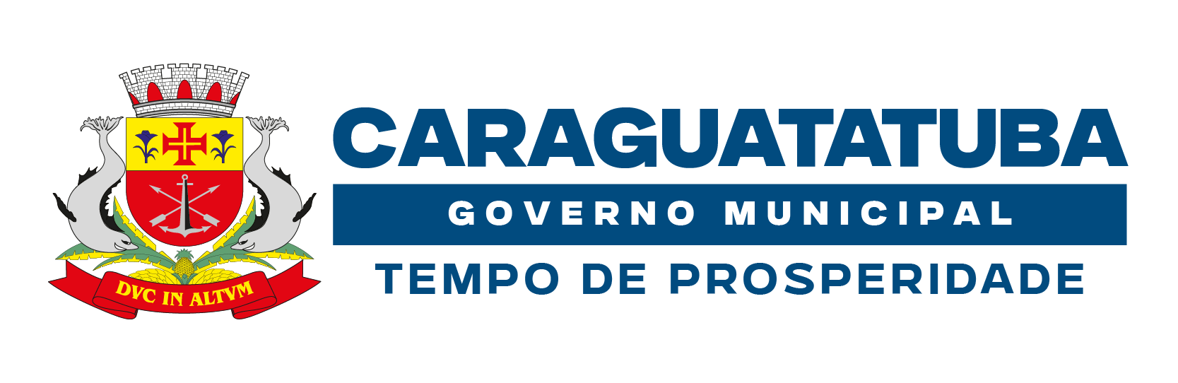 brasão e logo oficial da Prefeitura de Caraguatatuba